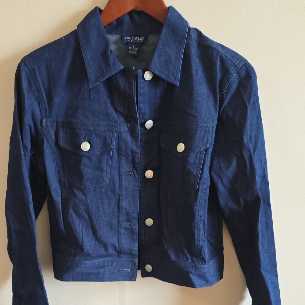 Ann Taylor Dark Blue Jean Jacket